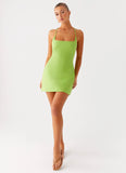 Seaside Escape Mini Dress Lime