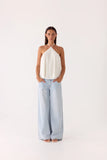 Danni Halter Top White