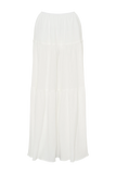 Jacinda Cotton Maxi Skirt White