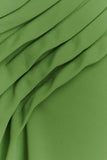 Oria Chiffon Mini Dress Green