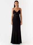 Opulent Maxi Dress Black