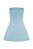 Anette Bandage Knit Strapless Top Sky Blue