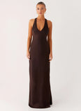 Angie Maxi Dress Chocolate