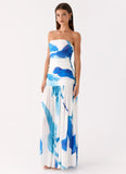 Laidee Maxi Dress Cerulean Bloom