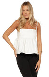Ethel White Denim Top