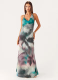 Lost At Sea Maxi Dress Sea Splash