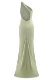 Harper One Shoulder Gown Sage
