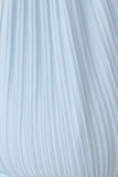 Amaris Sleeveless Plisse Halter Top Pale Blue