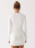 Overprotected Sequin Mini Dress White