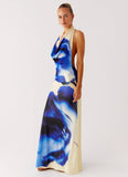 Only A Feeling Cowl Neck Maxi Dress Heirloom Floral