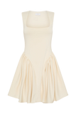 Sharon Scuba Jersey Mini Dress Ivory