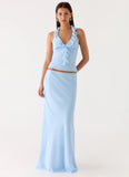 Log In Halter Top Blue