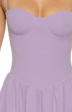 Almost Yours Lilac Crepe Maxi Dress
