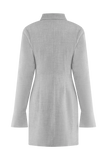 Dorian Fitted Shirt Mini Dress Charcoal Marle