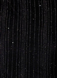 Portofino Sparkle Mesh Mini Dress Black