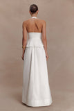 River Halter Neck Sleeveless Top White