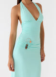 Rhia Halter Maxi Dress Mint