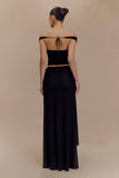 Arna Mesh Maxi Skirt Black