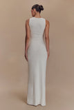 Kassidy Peached Jersey Maxi Dress Ivory