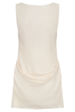 Bexley Draped Mini Dress Ivory
