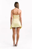 Tory Yellow Strapless Mini Dress