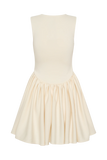 Sharon Scuba Jersey Mini Dress Ivory