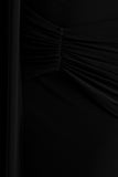 Hyla Black High Neck Maxi Dress With Sash Detail