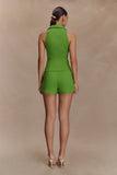 Scout Sleeveless Linen Shirt Green