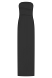 Paulina Cut Out Strapless Maxi Dress Black