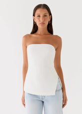 Midnight Glance Top White