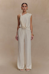 Violeta Straight Leg Pant Ivory