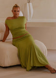 Liana Asymmetrical Top Green