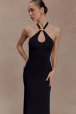 Ramona Modal Maxi Dress With Hardware Black
