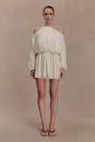 Minna Halter Mini Dress Opal White