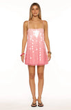 Sansone Pink Ombre Sequin Mini Dress