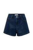 Dan Diamante Denim Shorts Midnight Blue