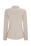 Max Cinched Waist Blazer Ivory Stone