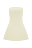 Anette Bandage Knit Strapless Top Ivory
