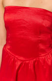 Jared Red Strapless Mini Dress