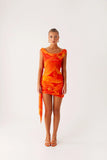 Good Fortune Mini Dress Serene Orange