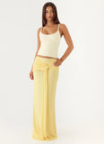 In Destiny Wrap Maxi Skirt Yellow