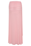 Arna Mesh Maxi Skirt Candy Pink