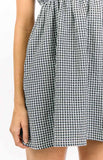 Avara Black Gingham Mini Dress