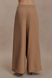 Owen Draped Wide Leg Pants Mocha
