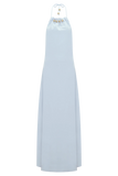 Abeda Cotton Maxi Dress With Hardware Pale Blue