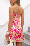 Chantell Yellow Floral Pop Mini Dress
