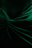Fay Bottle Green Velvet Corset Style Knot Maxi Dress