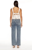 Louis Purple Floral Corset Top