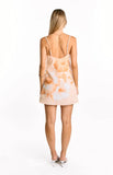 Jannie Orange Floral Mini Dress