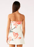Denby Strapless Mini Dress Siena Floral